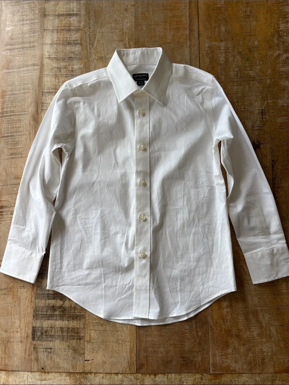 Crewcuts White Boys' Long-Sleeve Shirt size 6-7